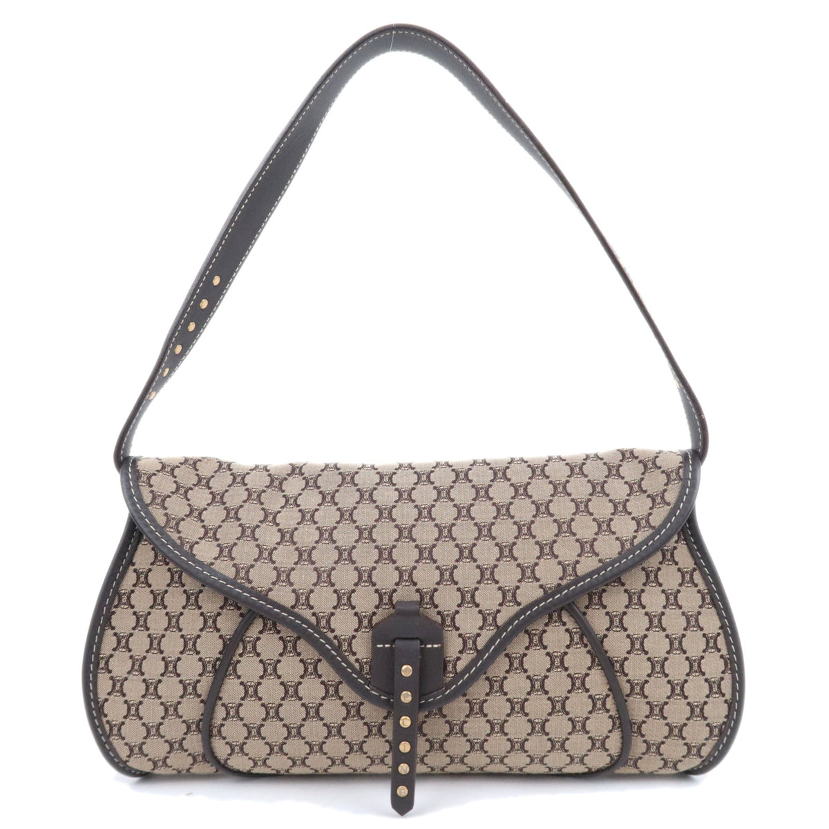 CELINE Macadam Canvas Shoulder Bag92323