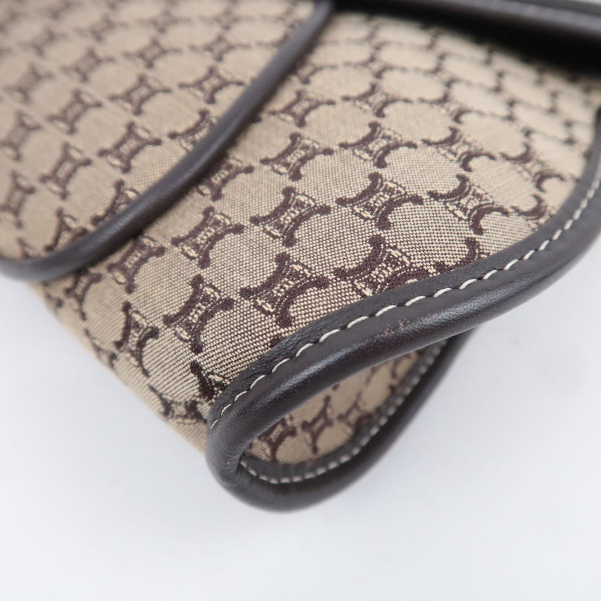 CELINE Macadam Canvas Shoulder Bag