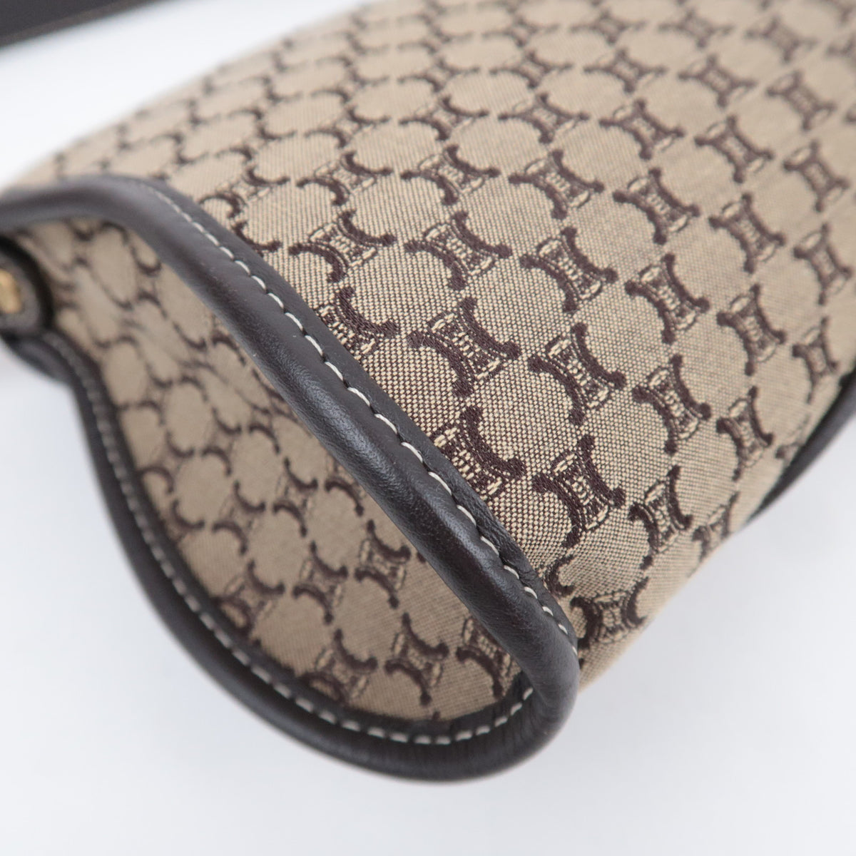 CELINE Macadam Canvas Shoulder Bag