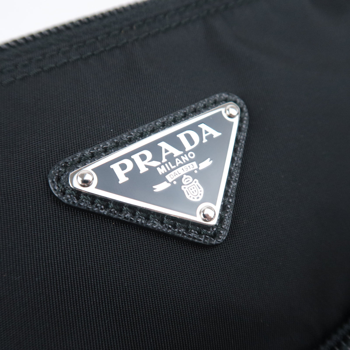 PRADA Logo Nylon Small Shoulder Bag 1BH716