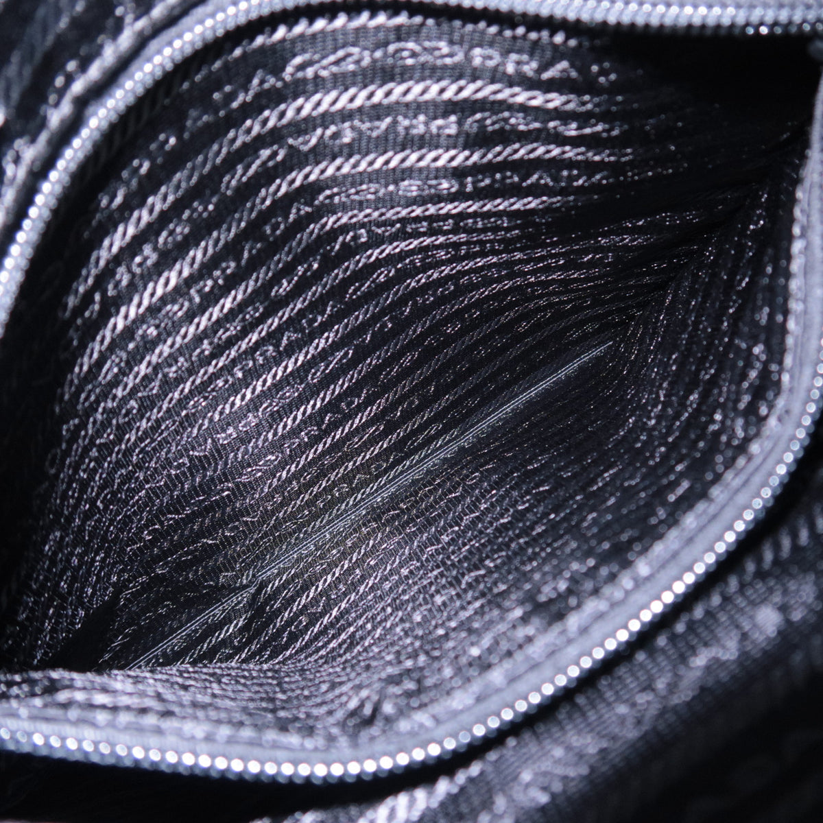PRADA Logo Nylon Small Shoulder Bag 1BH716