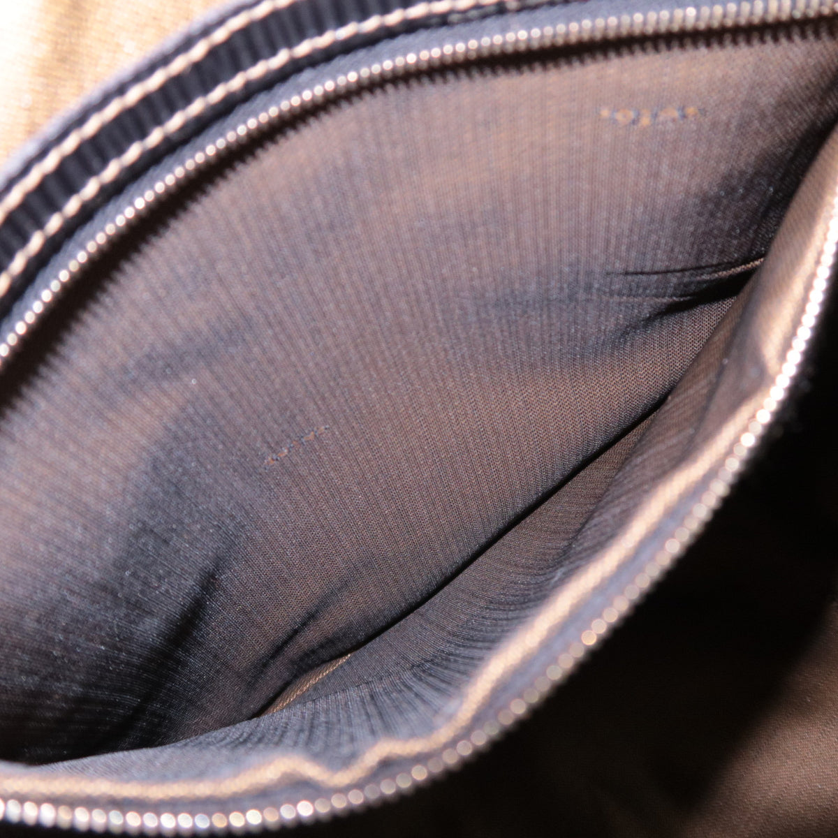 FENDI Pequin Stripe Canvas Tote Bag
