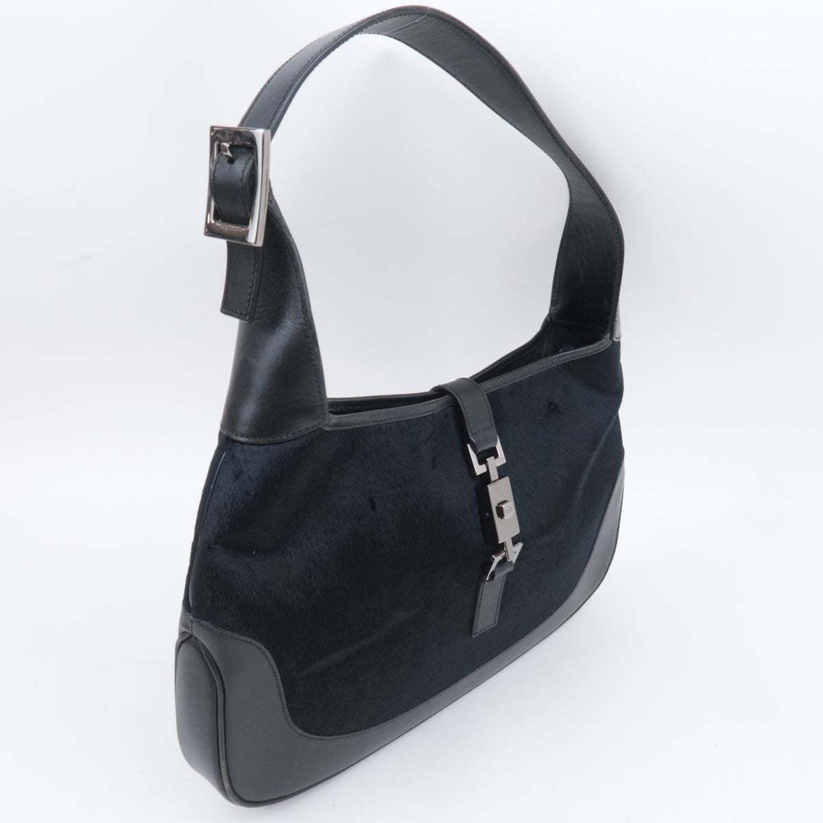 GUCCI Jackie Velour Shoulder Bag 001.3306