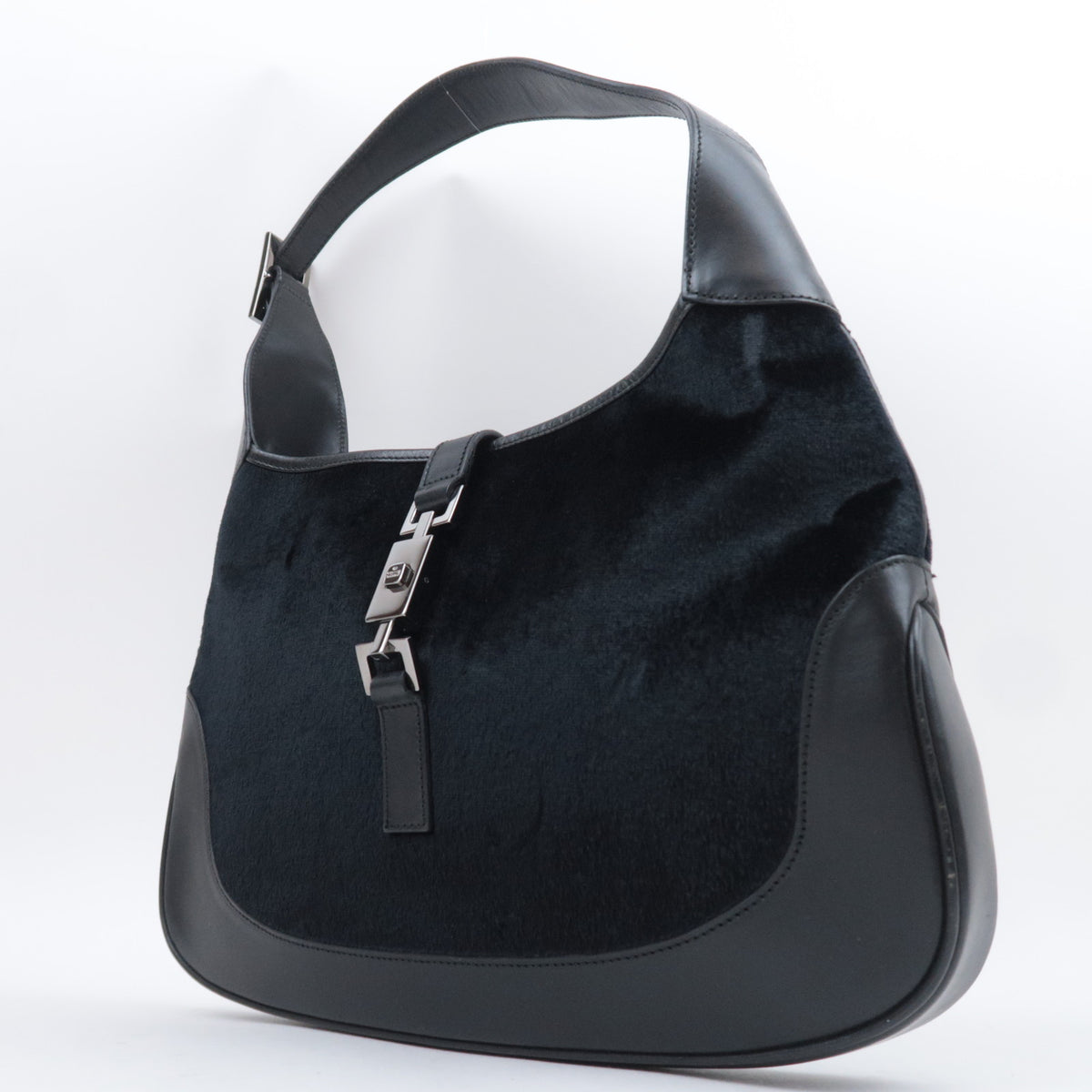 GUCCI Jackie Velour Shoulder Bag 001.3306