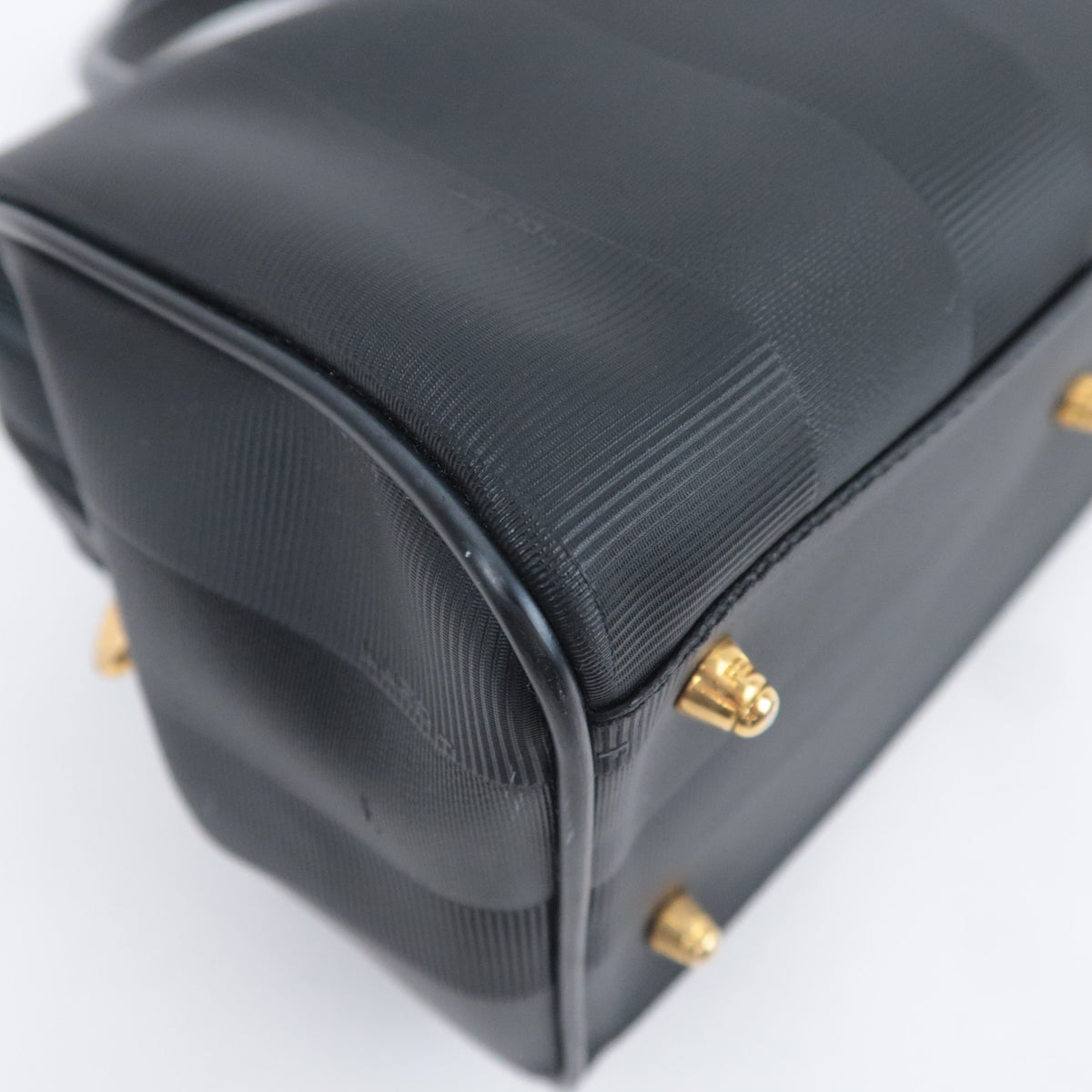 FENDI Pequin Stripe Small Boston Bag