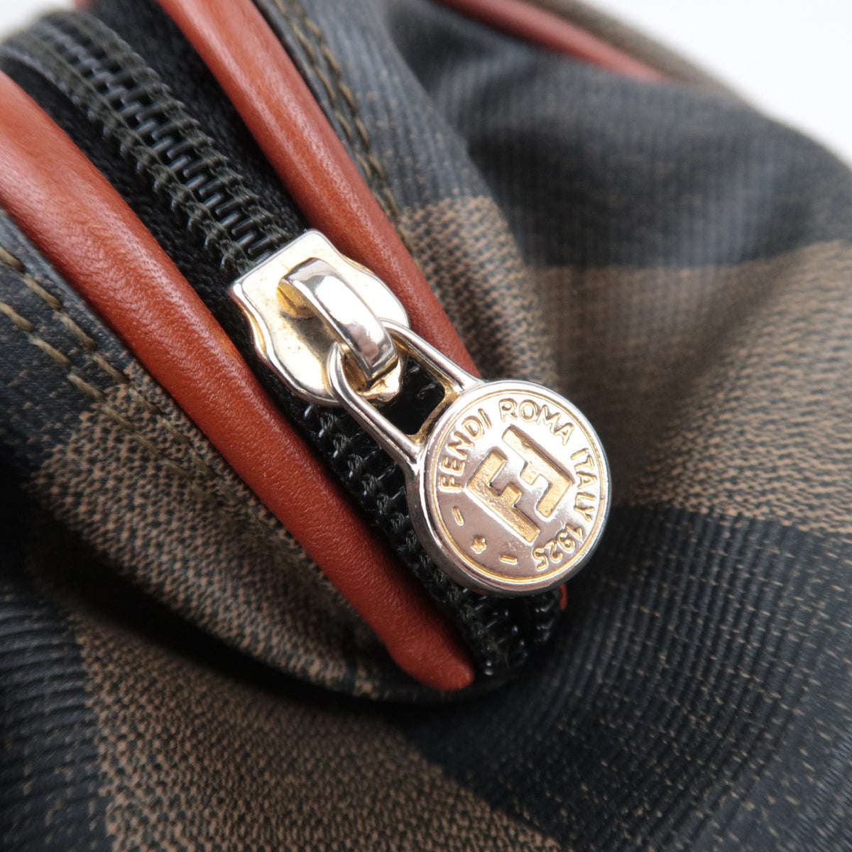 FENDI Pequin Stripe 2Way Small Boston Bag