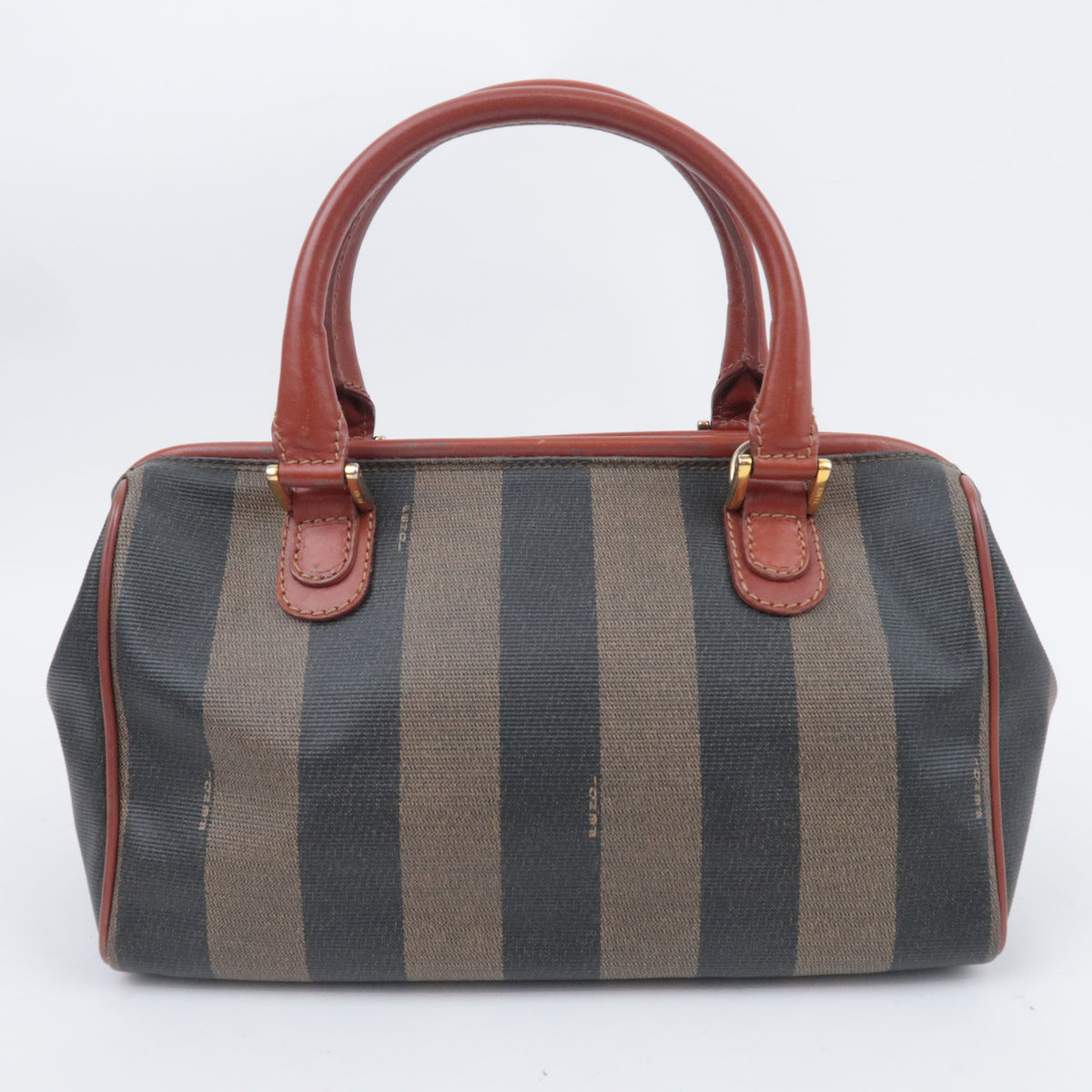 FENDI Pequin Stripe 2Way Small Boston Bag