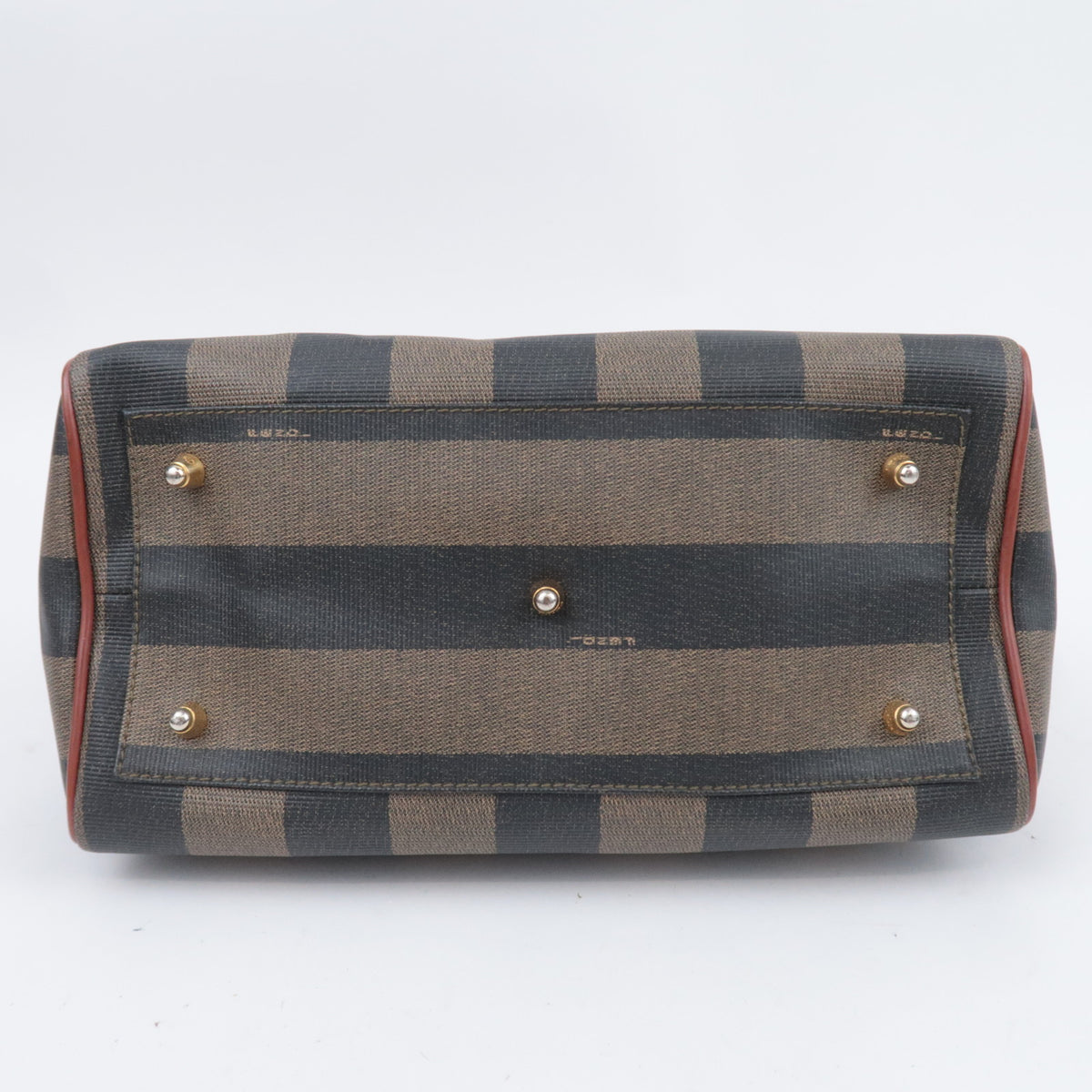 FENDI Pequin Stripe 2Way Small Boston Bag