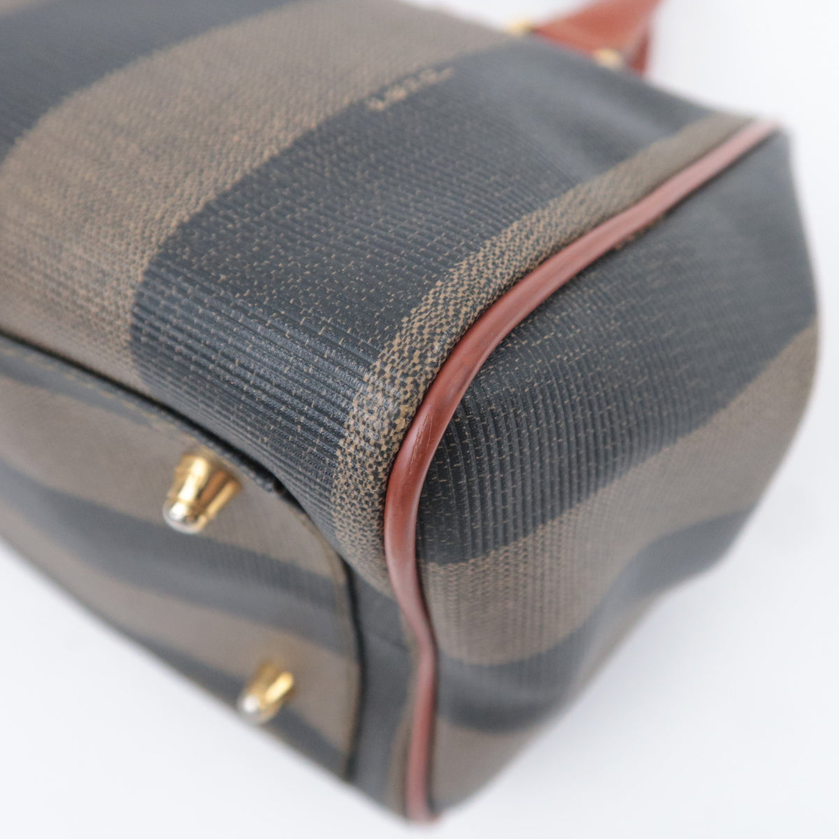 FENDI Pequin Stripe 2Way Small Boston Bag