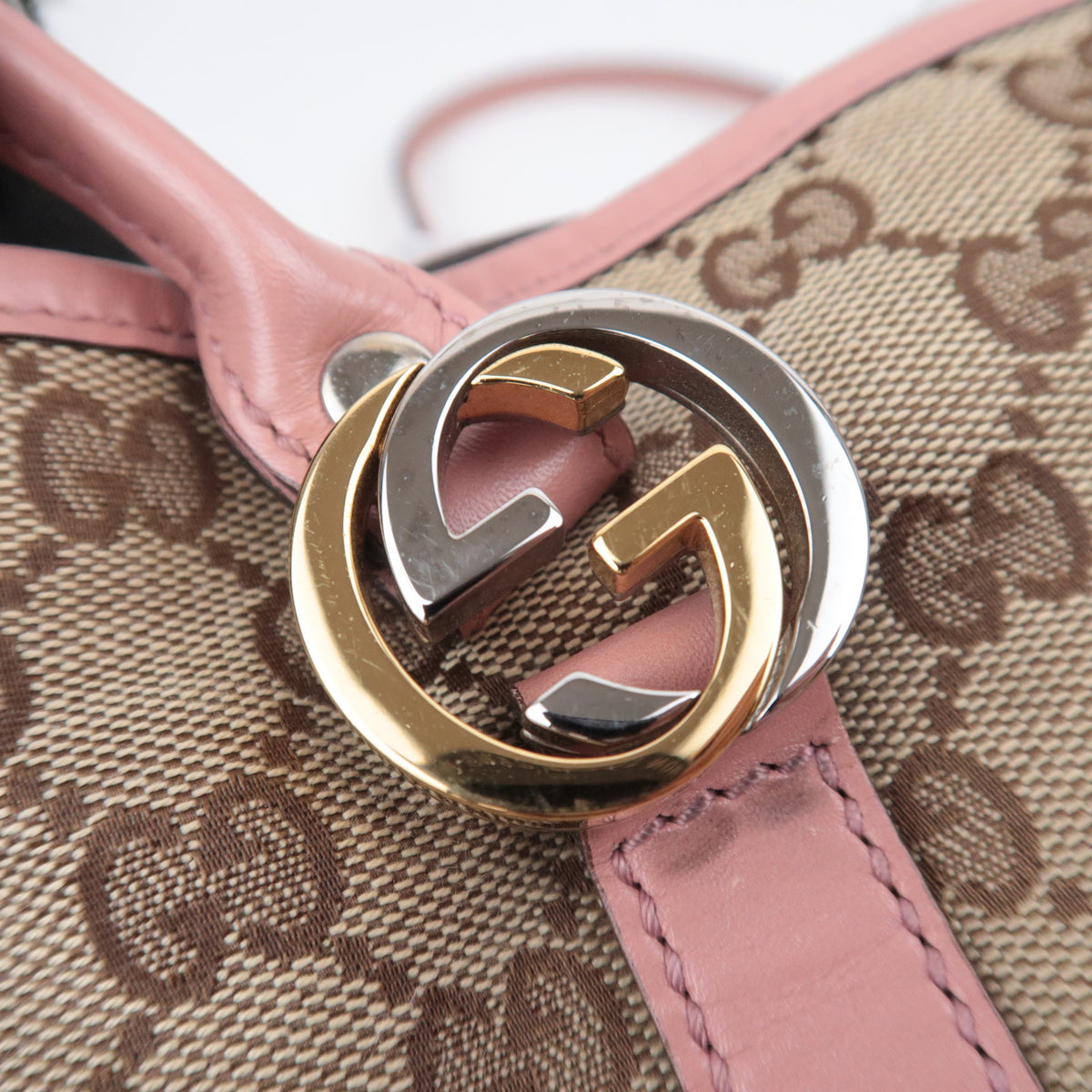 GUCCI GG Twins GG Canvas Tote Bag 232957