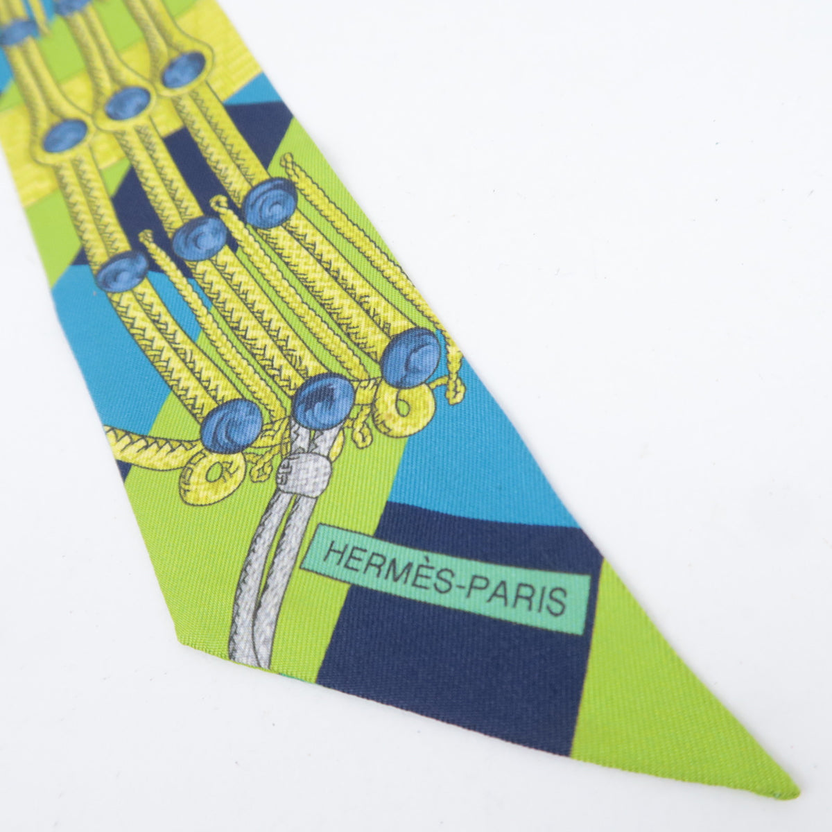 HERMES Twilly Scarf Brandebourgs 100% Silk