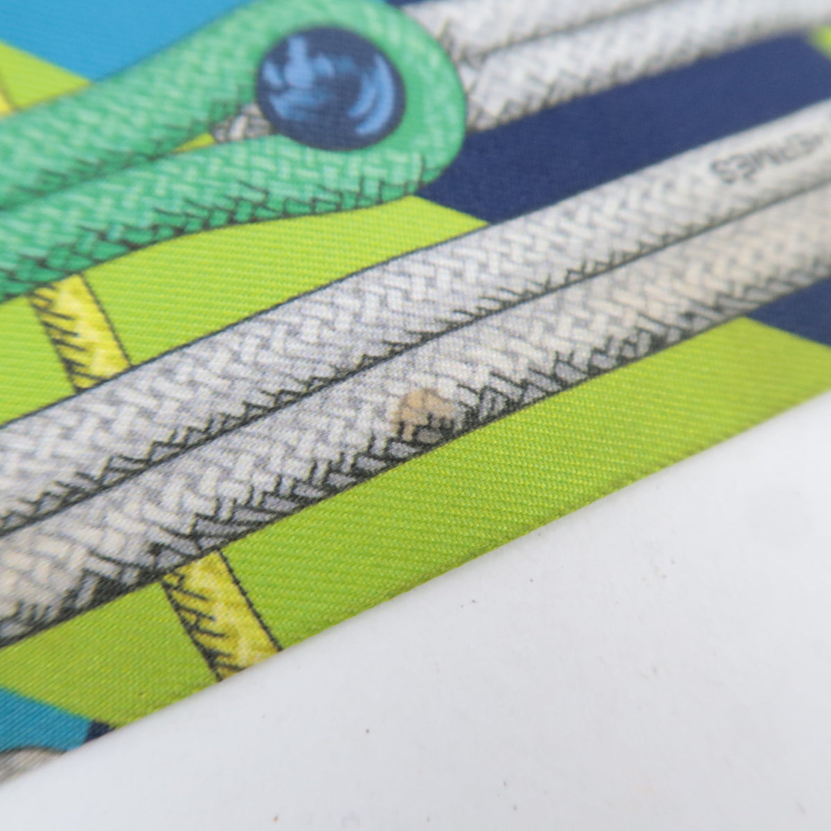 HERMES Twilly Scarf Brandebourgs 100% Silk