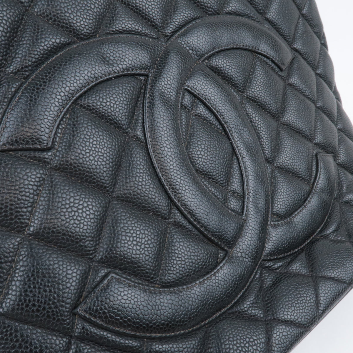 CHANEL Medallion Tote Bag Caviarskin A01804