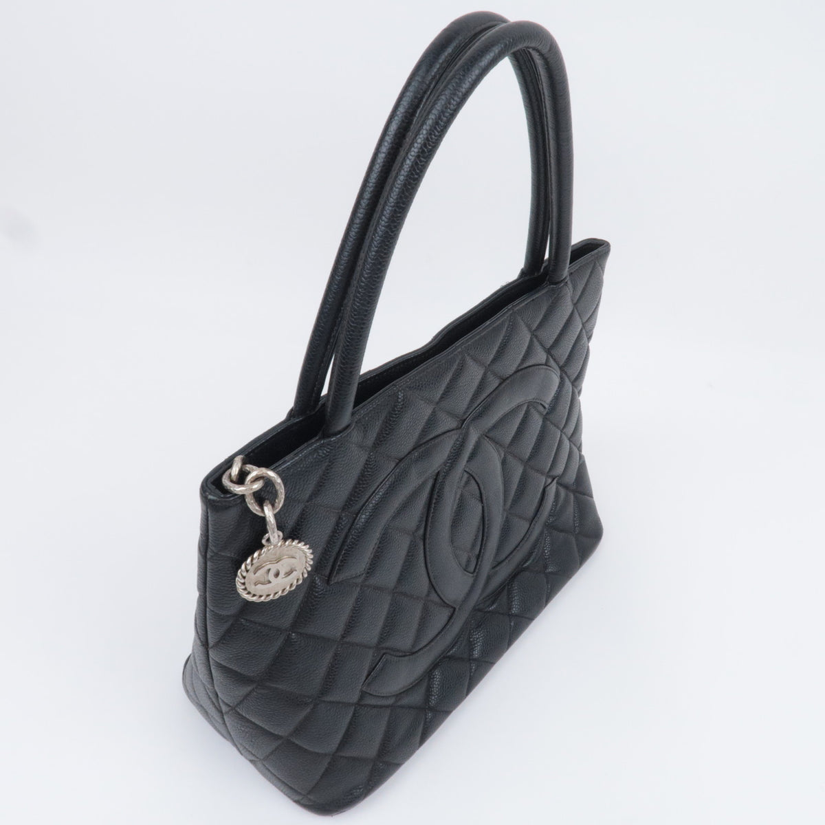 CHANEL Medallion Tote Bag Caviarskin A01804