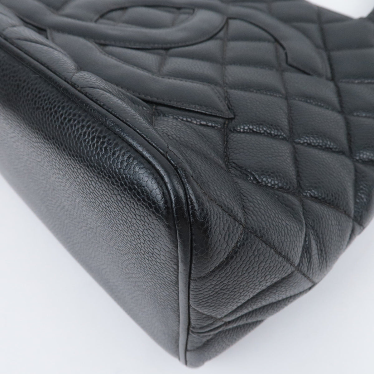 CHANEL Medallion Tote Bag Caviarskin A01804