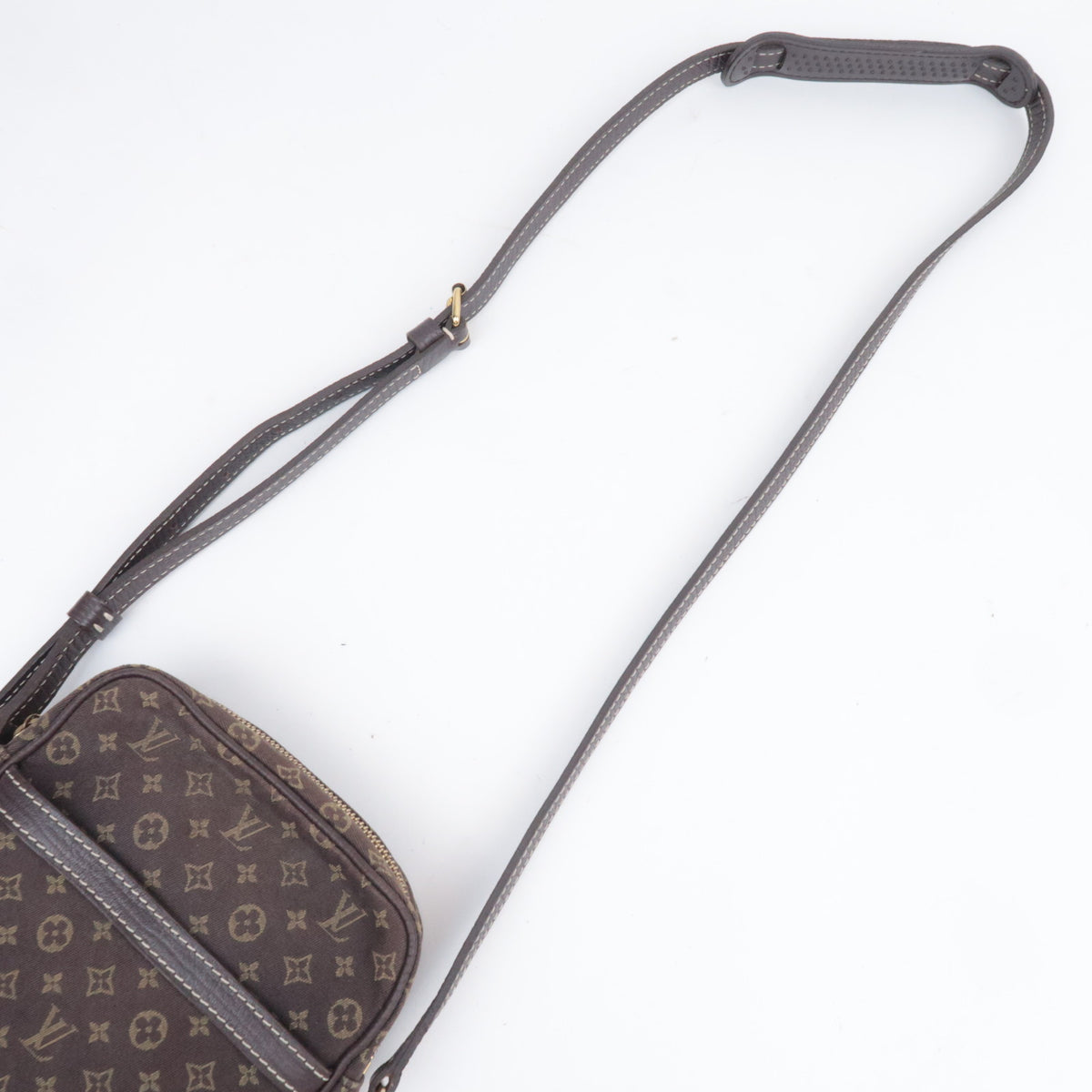 Louis Vuitton Monogram Mini Lin Danube Shoulder Bag Ebene M95228