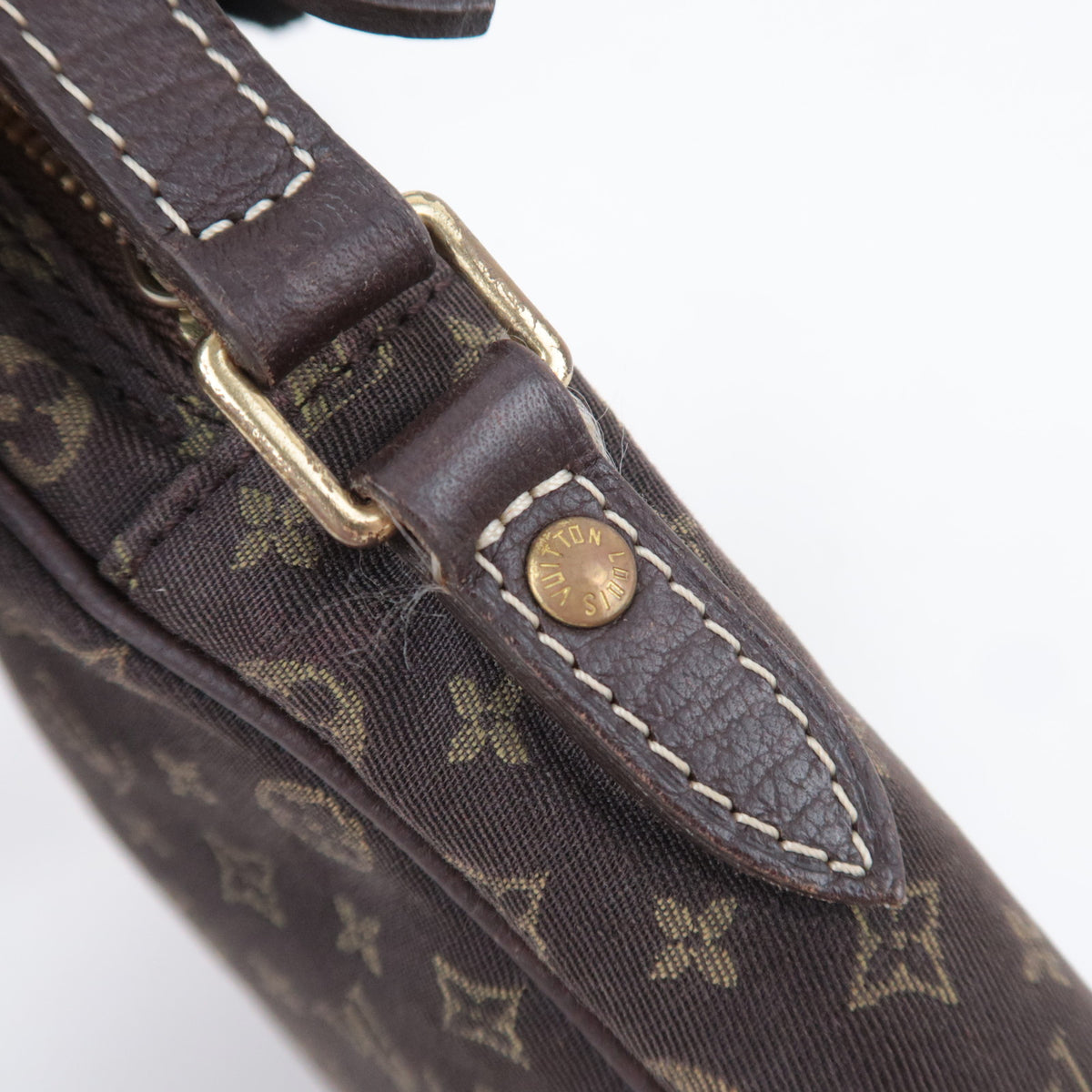 Louis Vuitton Monogram Mini Lin Danube Shoulder Bag Ebene M95228