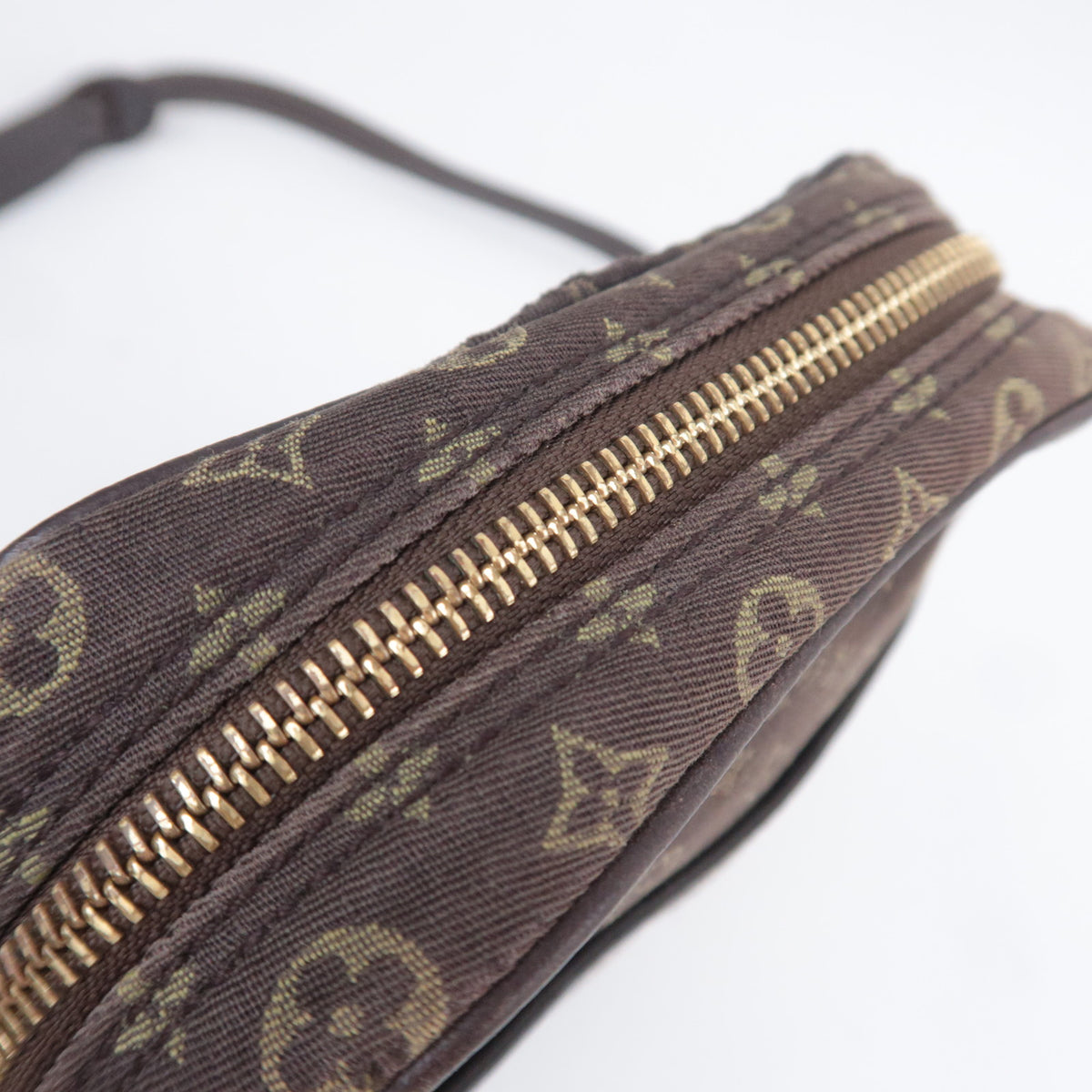 Louis Vuitton Monogram Mini Lin Danube Shoulder Bag Ebene M95228