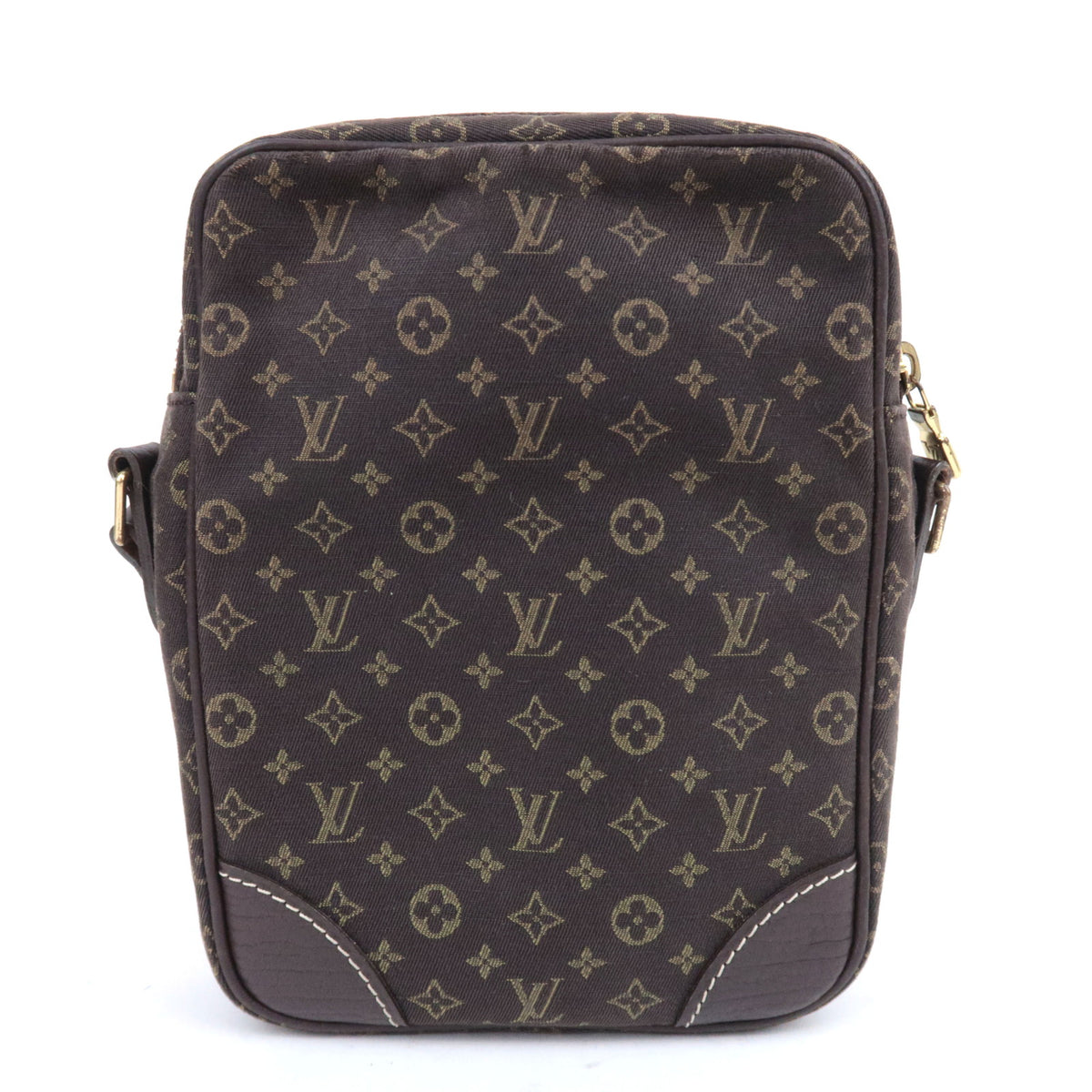 Louis Vuitton Monogram Mini Lin Danube Shoulder Bag Ebene M95228