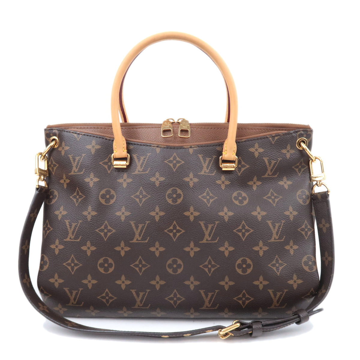 Louis Vuitton Monogram Pallas Havane 2Way Handbag M4090792400