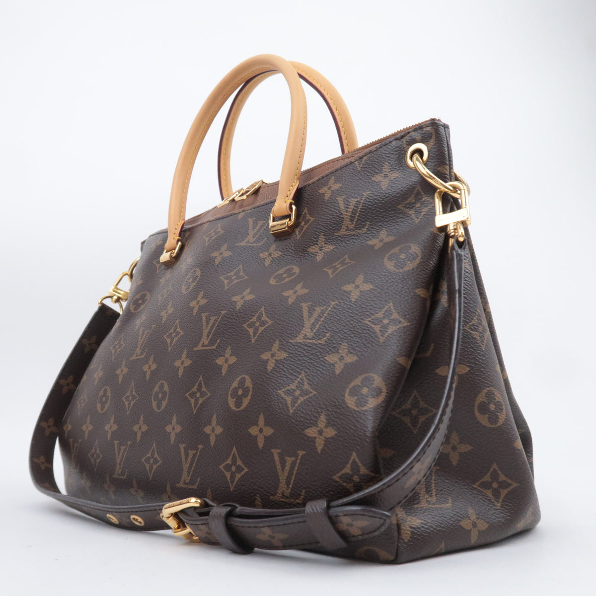 Louis Vuitton Monogram Pallas Havane 2Way Handbag M40907