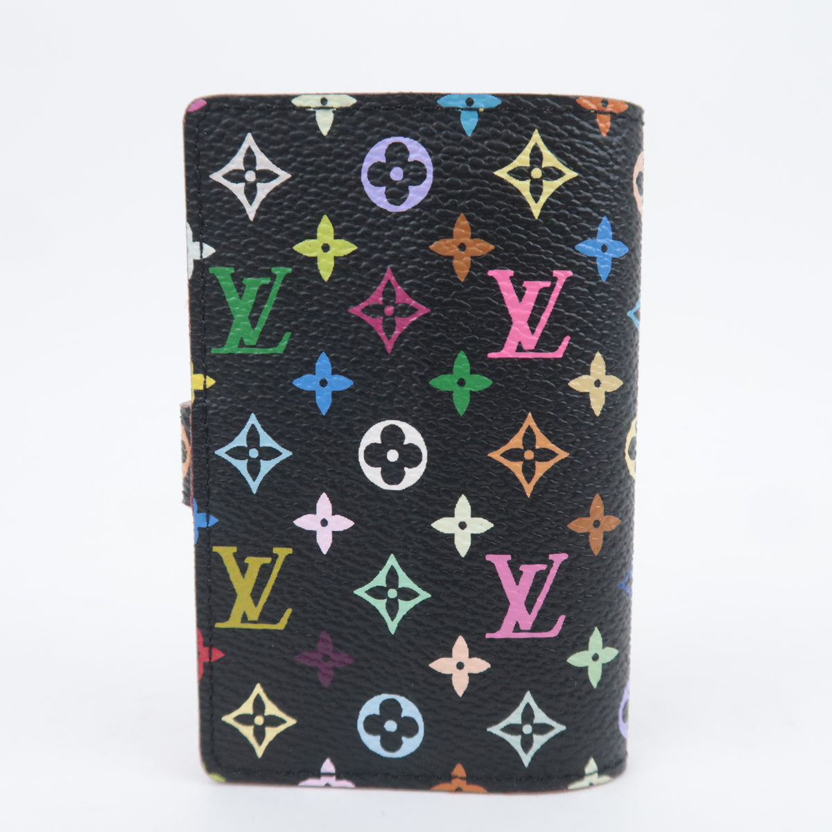 Louis Vuitton Monogram Multicolor Carnet de Val Agenda Mini Planner Cover Noir M92652