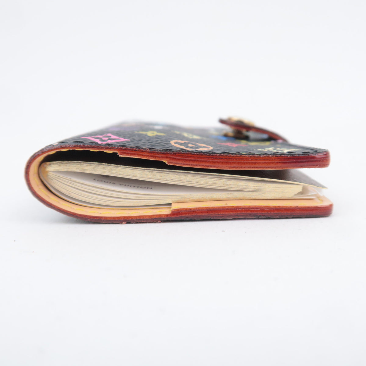 Louis Vuitton Monogram Multicolor Carnet de Val Agenda Mini Planner Cover Noir M92652