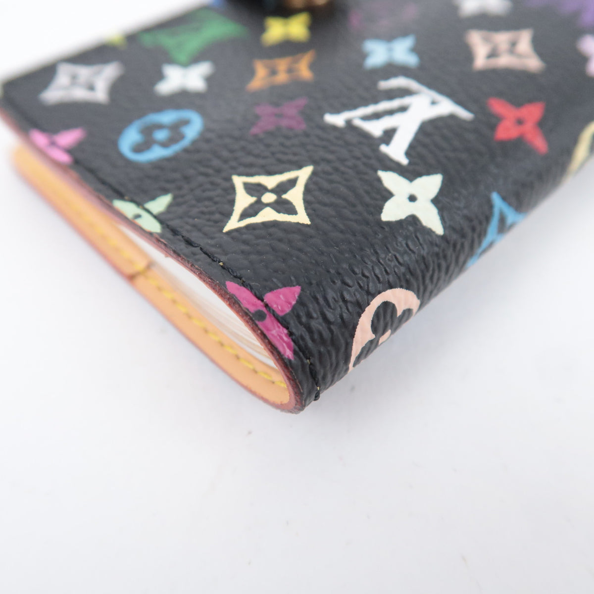 Louis Vuitton Monogram Multicolor Carnet de Val Agenda Mini Planner Cover Noir M92652
