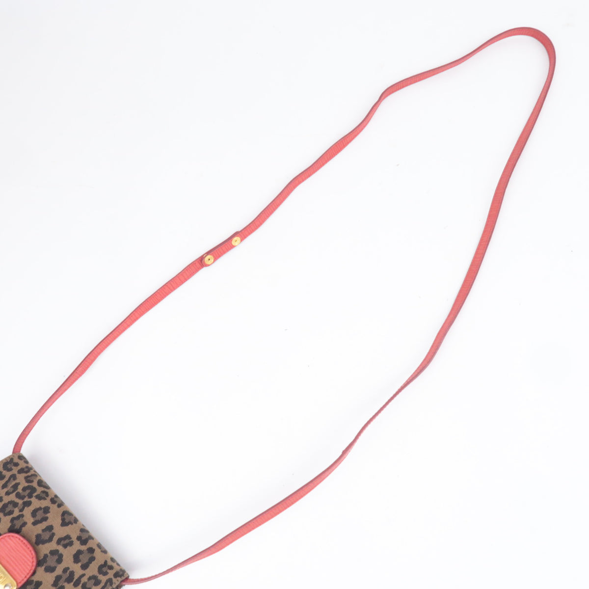 FENDI Leopard Print 2Way Shoulder Bag Belt Bag