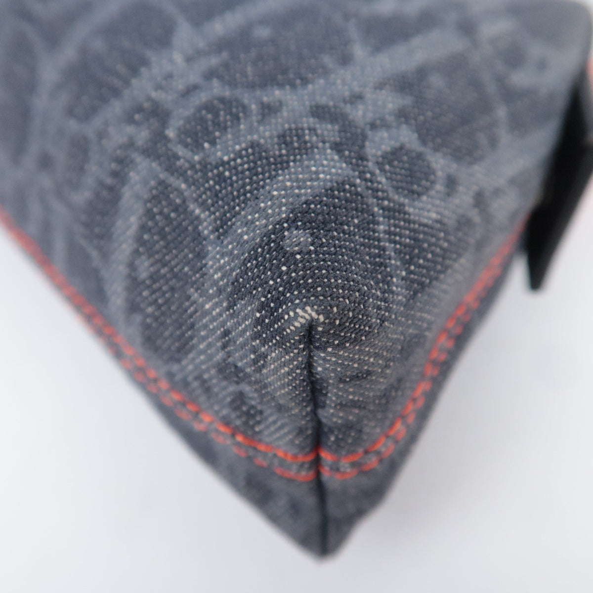 Christian Dior Trotter Flightline Denim Cosmetic Pouch