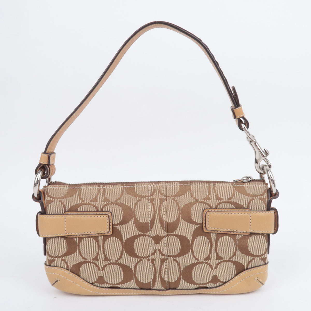 COACH Signature Canvas Shoulder Bag Beige 5107