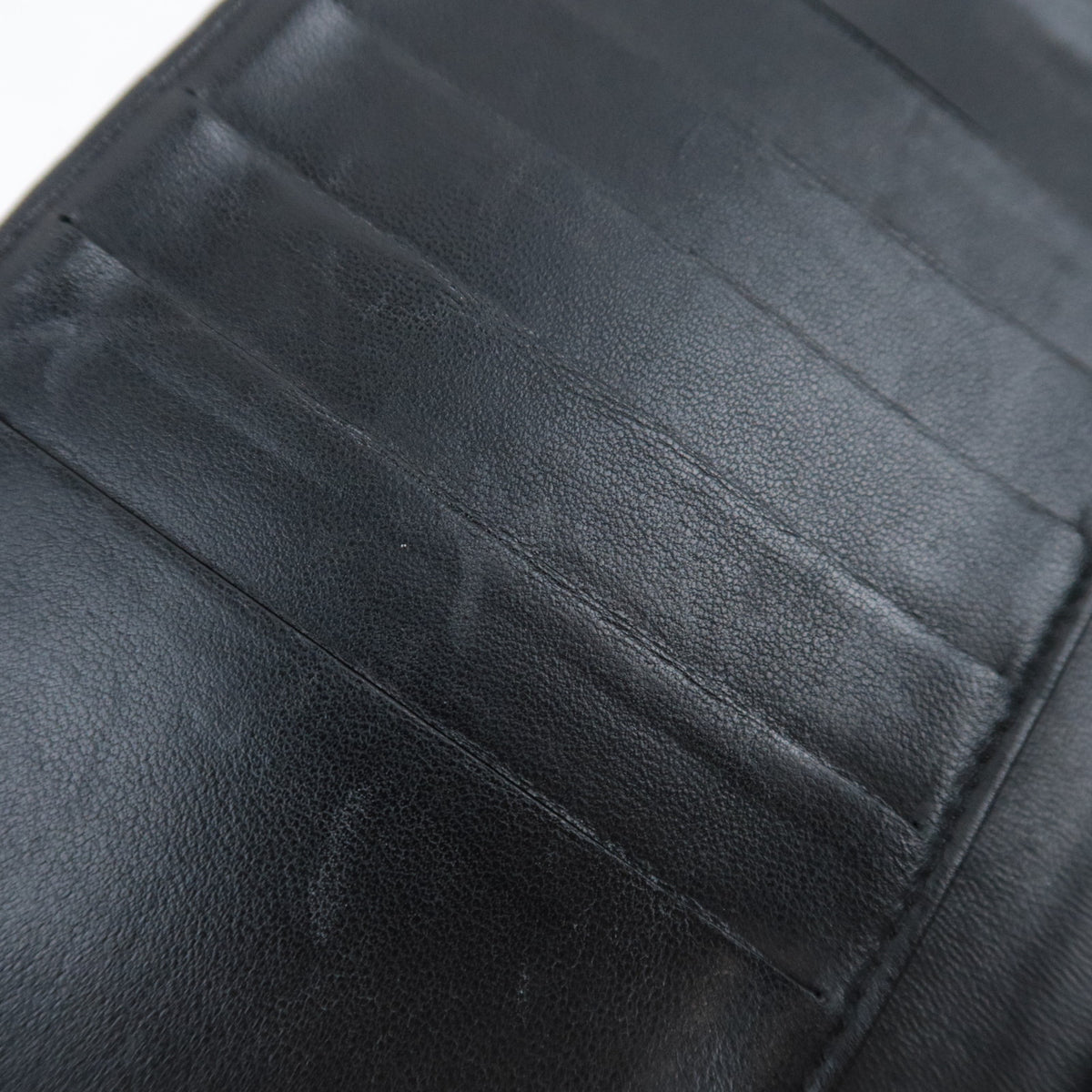 CHANEL Coco Mark KIss Lock Long Wallet Caviarskin