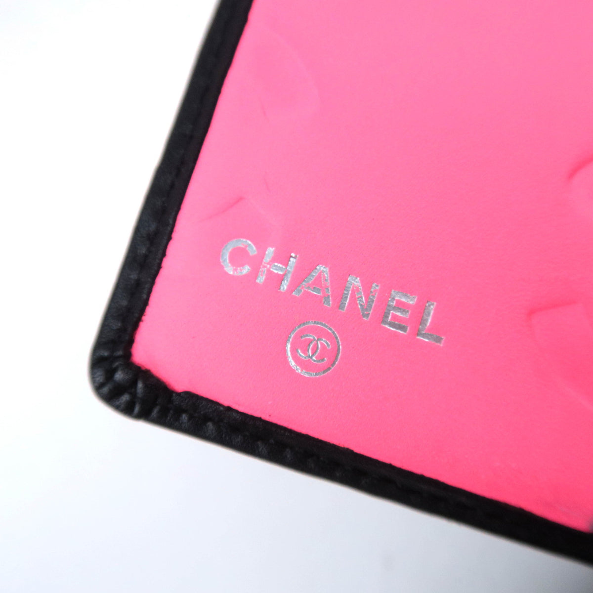 CHANEL Cambon Line Kiss Lock Wallet Lambskin