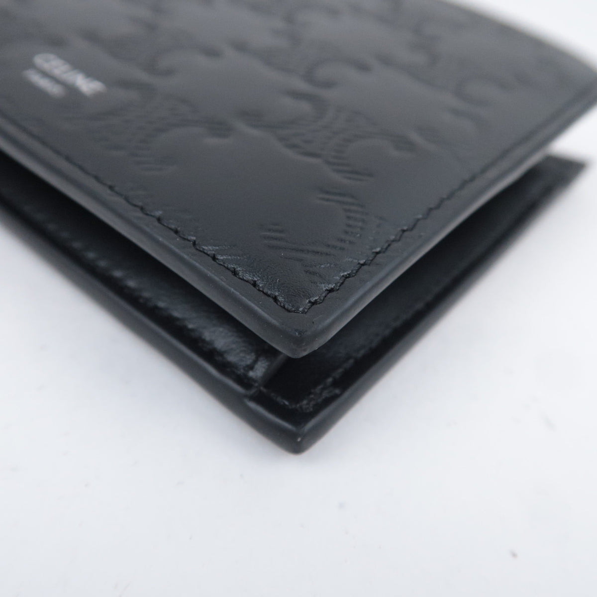 CELINE Triomphe Leather Wallet