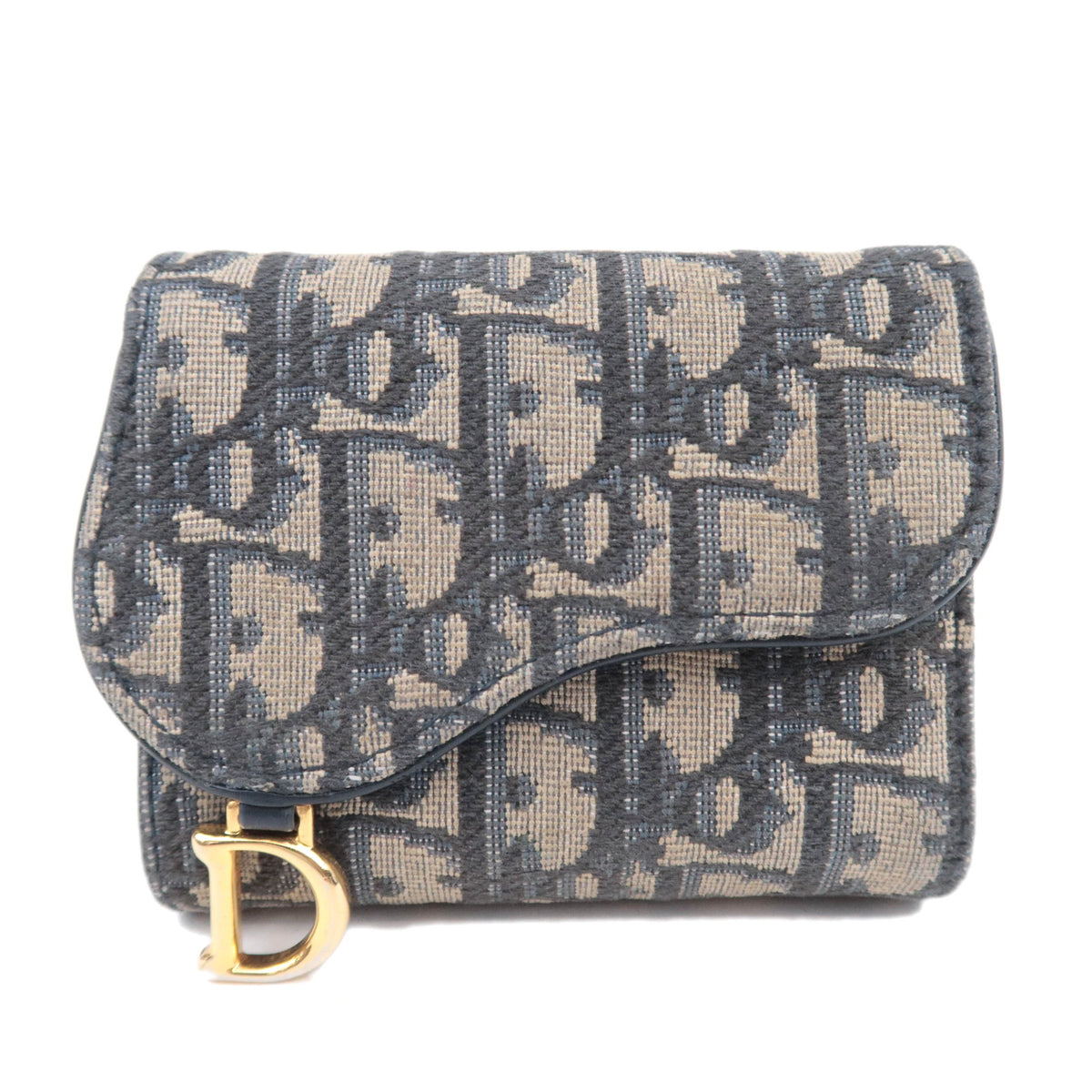 Christian Dior Trotter Oblique Saddle Tri-Fold Wallet92501