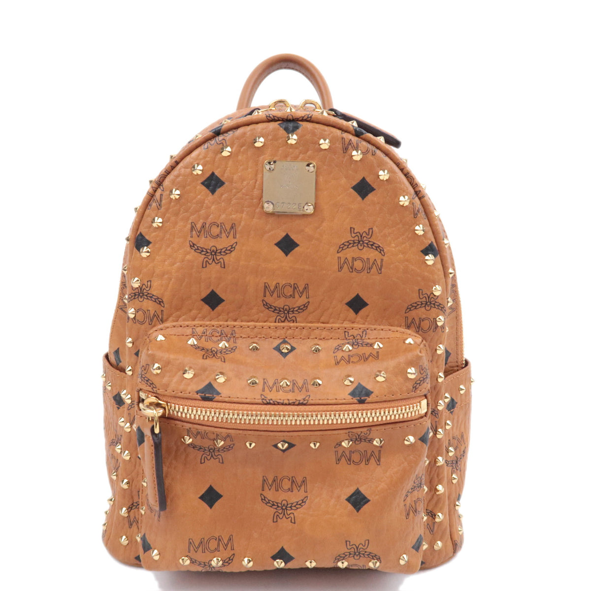 MCM Stark Visetos Leather Backpack92513