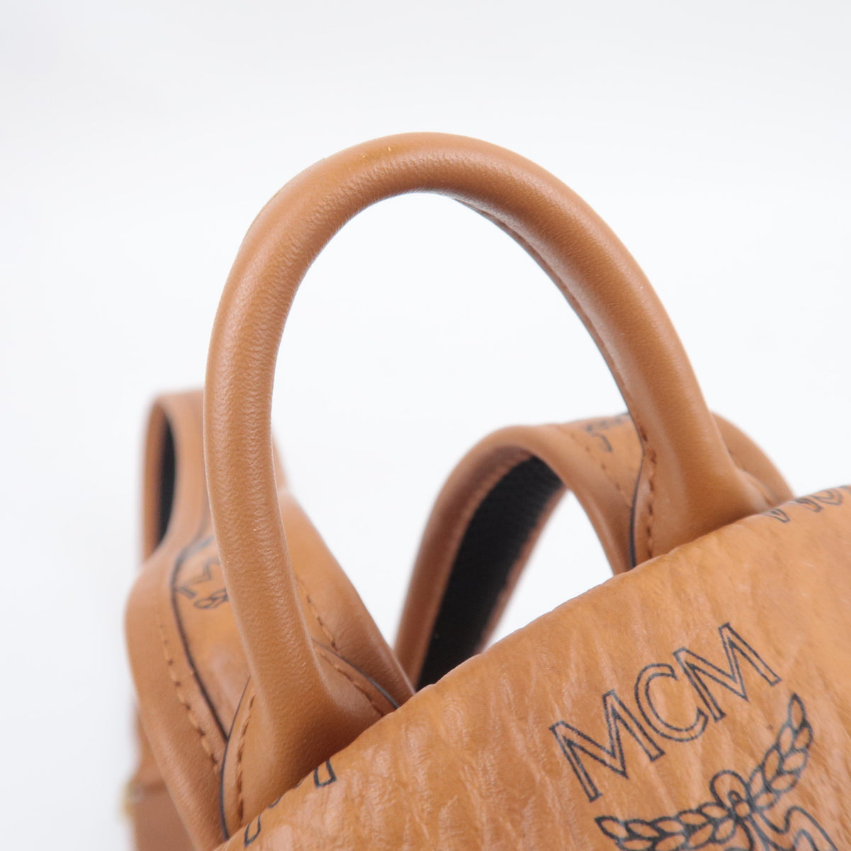 MCM Stark Visetos Leather Backpack