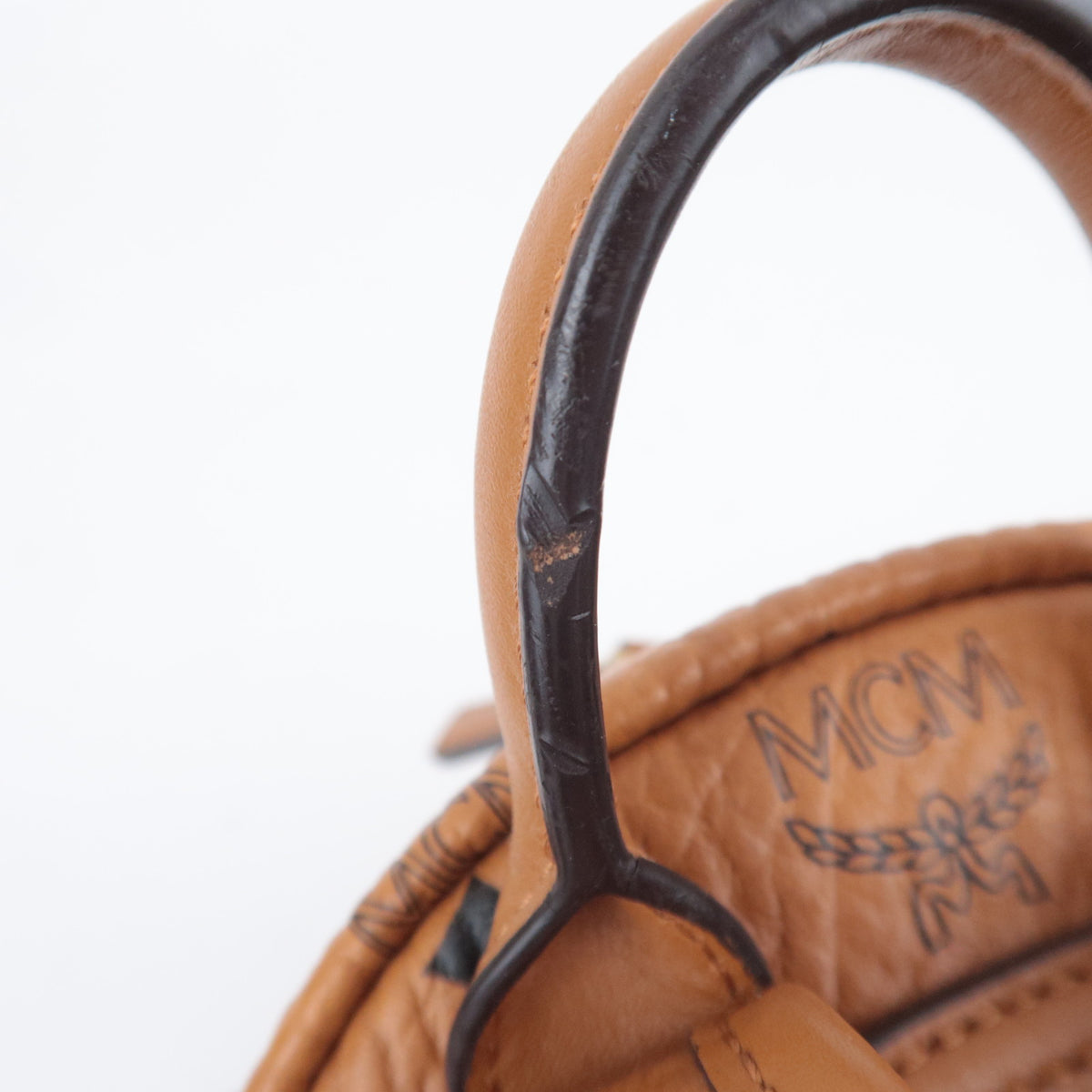 MCM Stark Visetos Leather Backpack