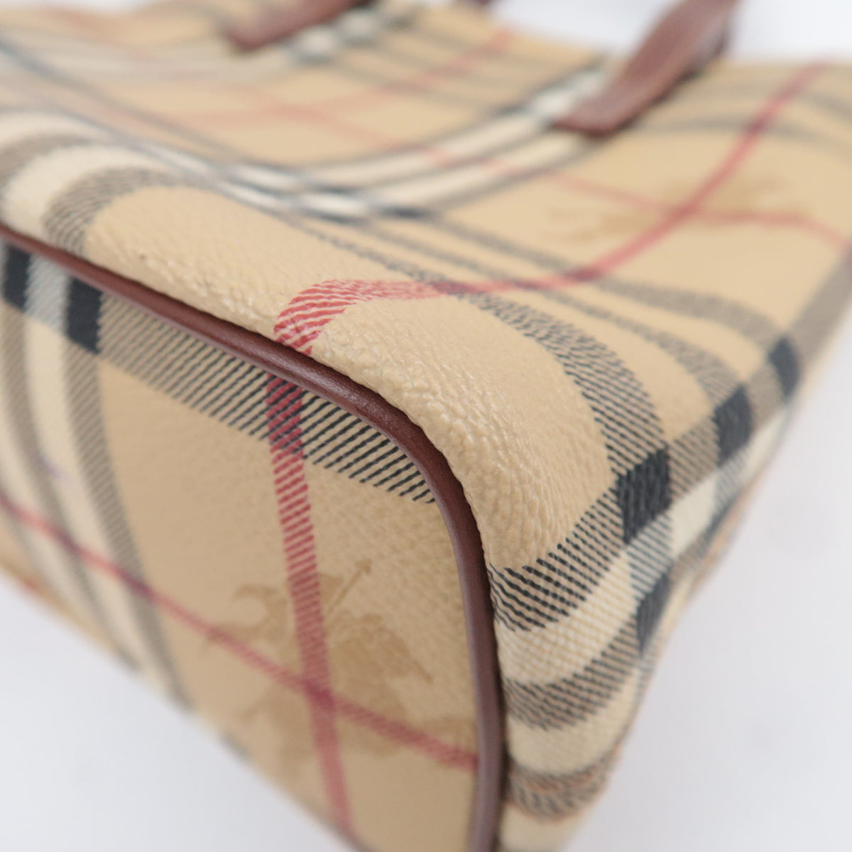 BURBERRY Haymarket Check Shadow Horse Mini Tote Bag