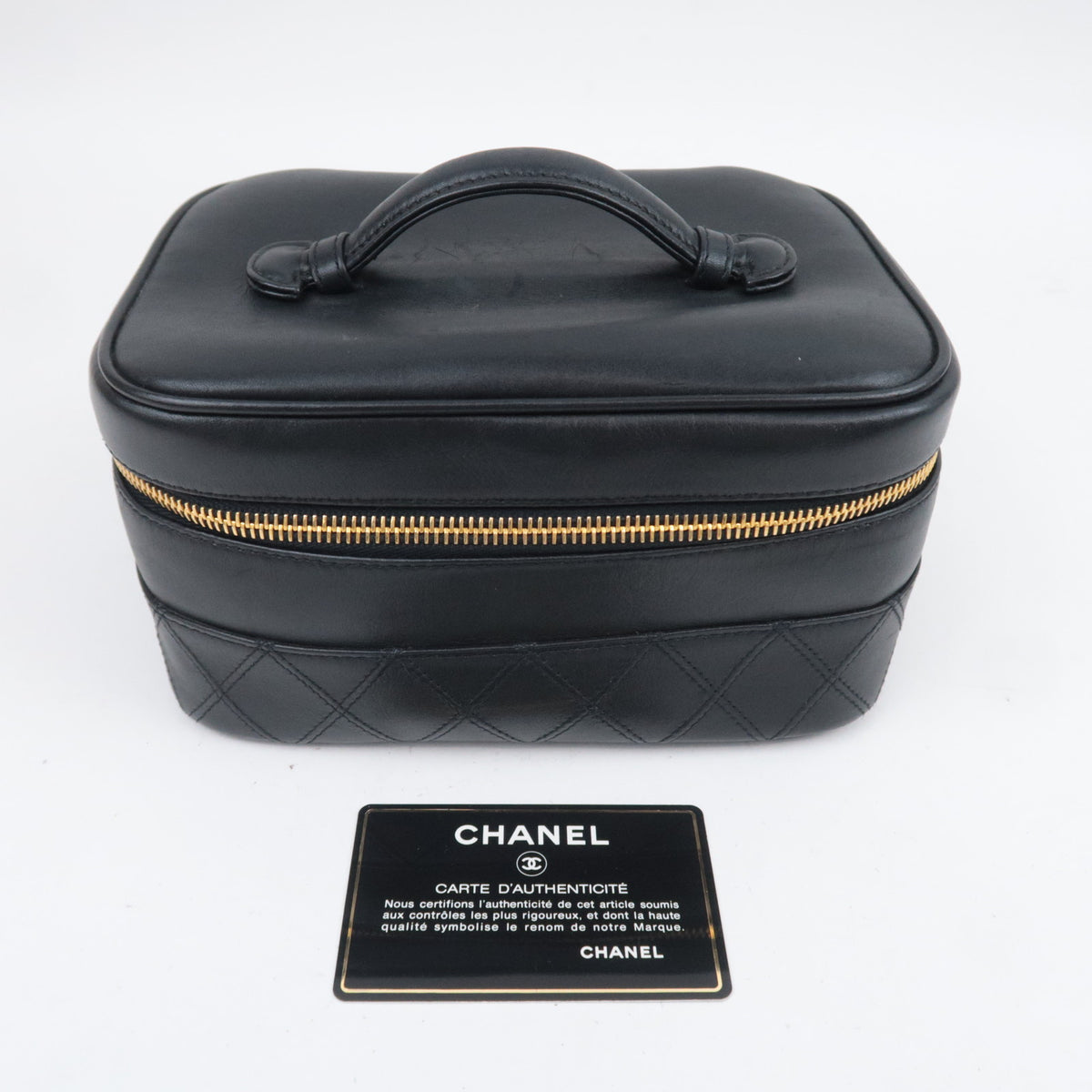 CHANEL Bicolore Horizontal Vanity Case A01618