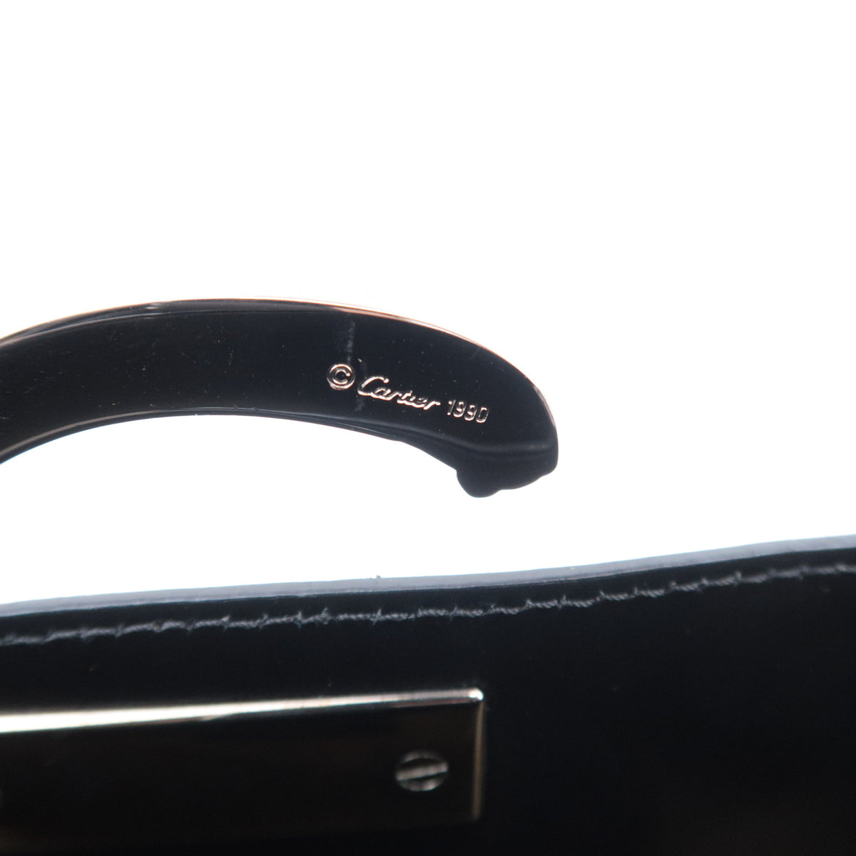 CARTIER Panthere Leather One Shoulder Bag