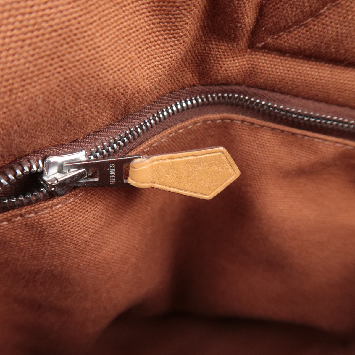 HERMES Saxo PM Canvas Bucket Tote Bag