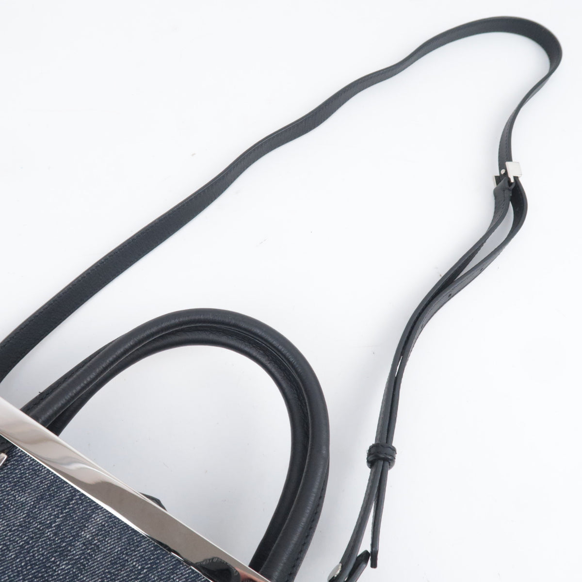 FENDI Petit 2Jours Denim Shoulder Bag 8BH253