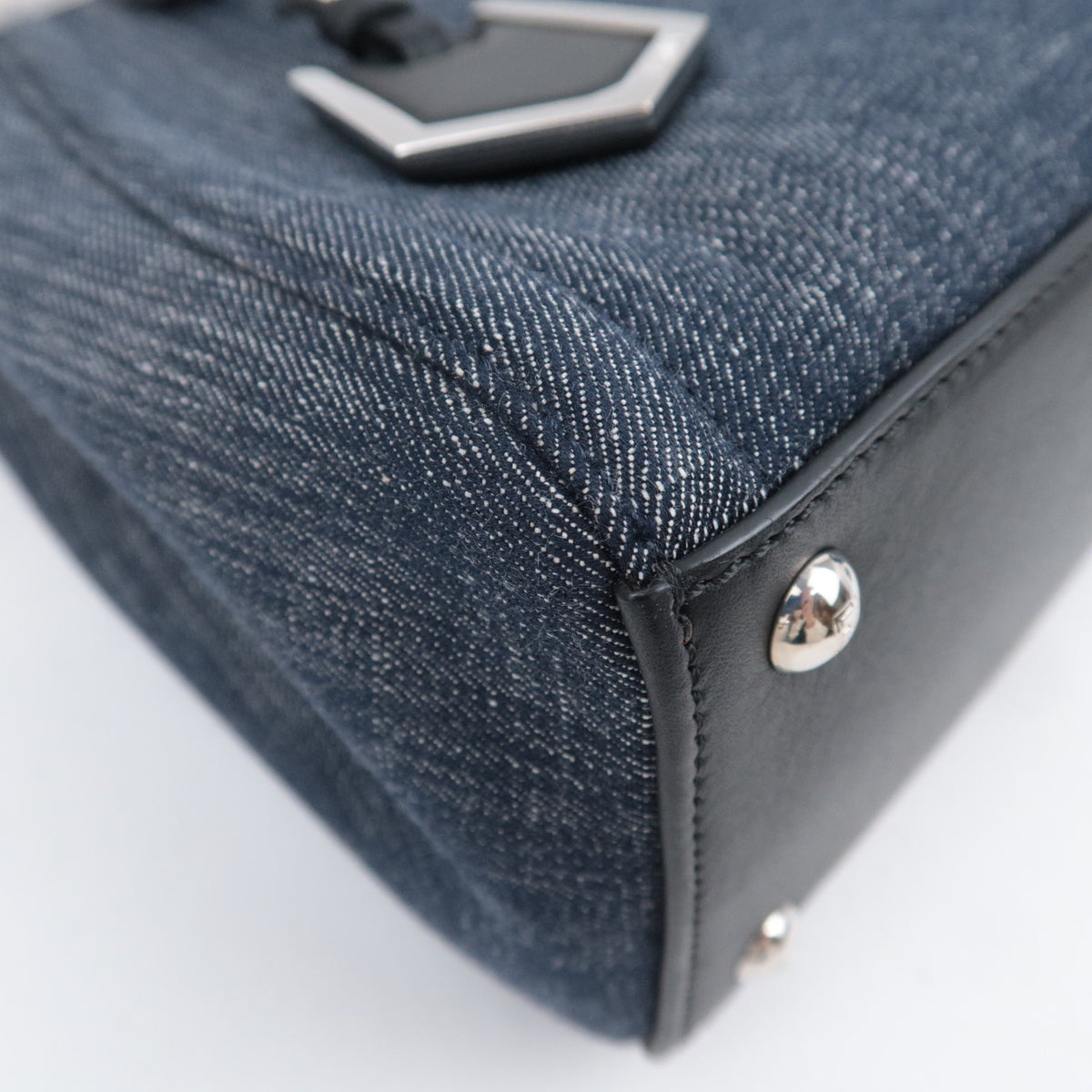 FENDI Petit 2Jours Denim Shoulder Bag 8BH253