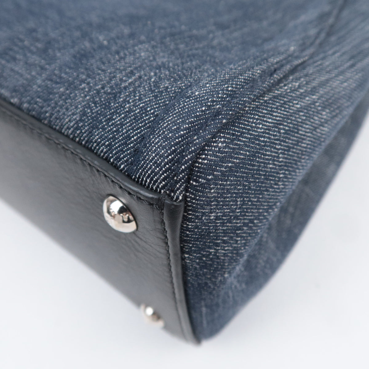 FENDI Petit 2Jours Denim Shoulder Bag 8BH253