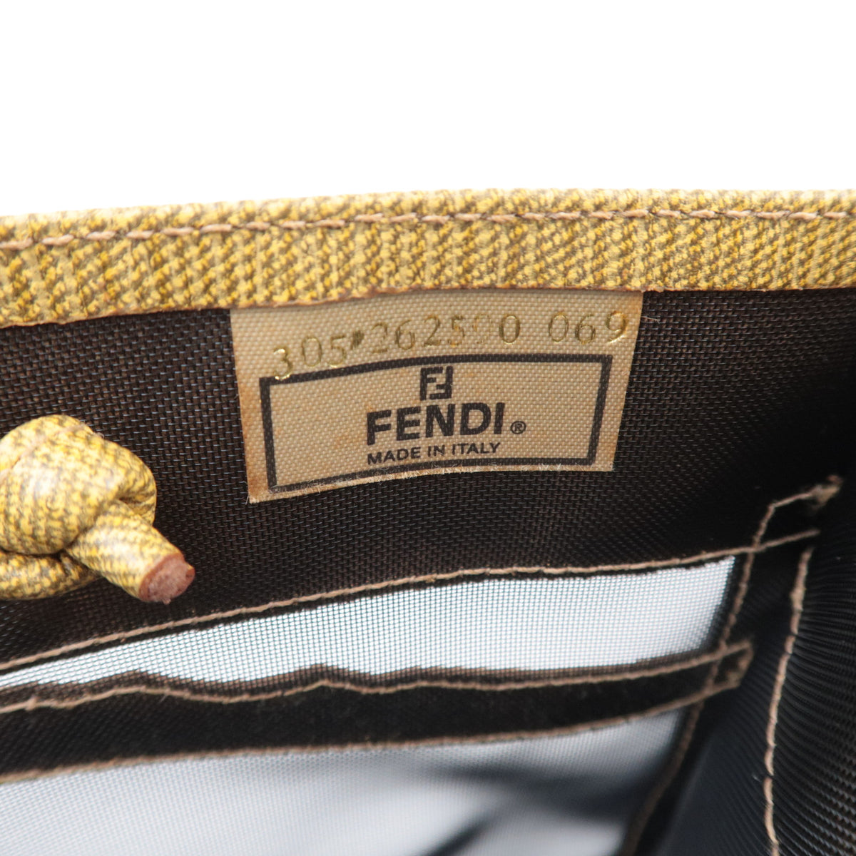 FENDI Logo Mesh Tote Bag