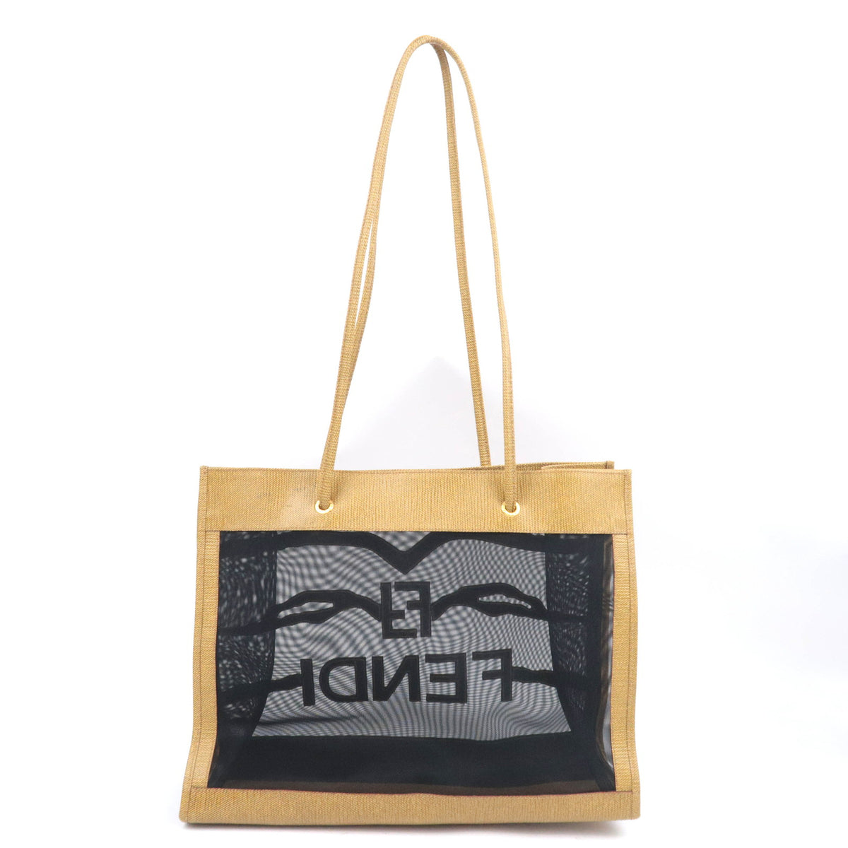 FENDI Logo Mesh Tote Bag