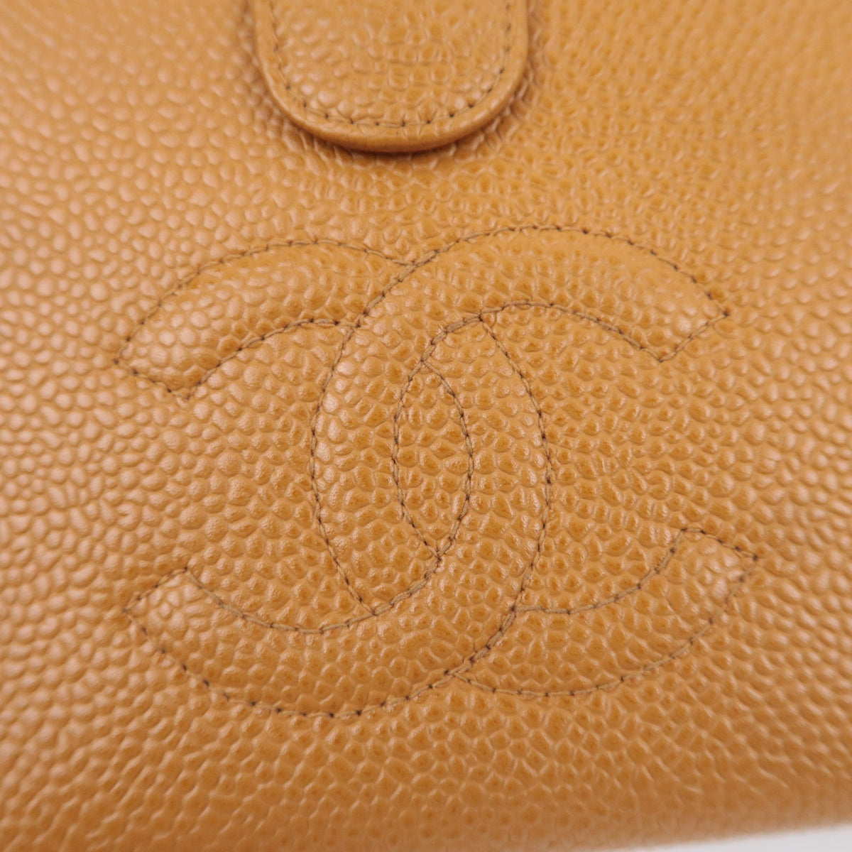 CHANEL Coco Mark Bi-Fold Long Wallet Caviarskin