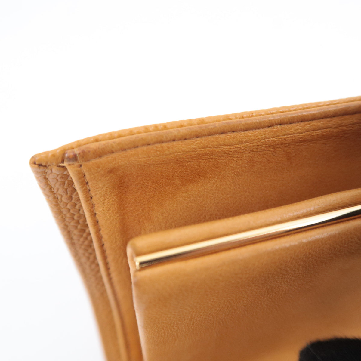 CHANEL Coco Mark Bi-Fold Long Wallet Caviarskin