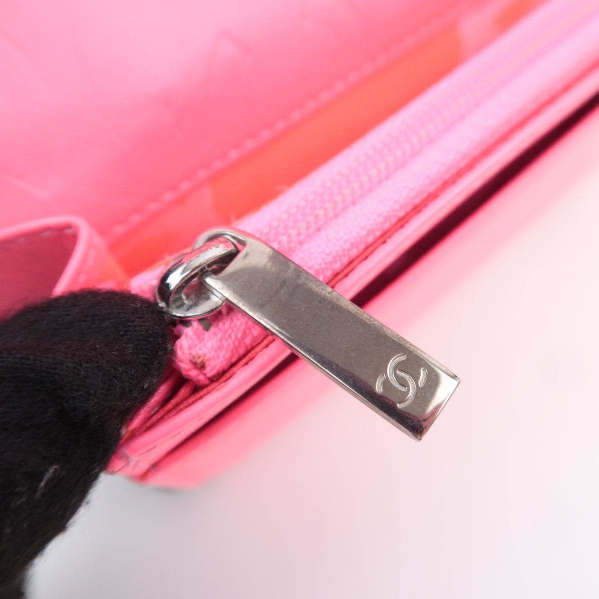 CHANEL Cambon Line Bi-Fold Long Wallet Lambskin
